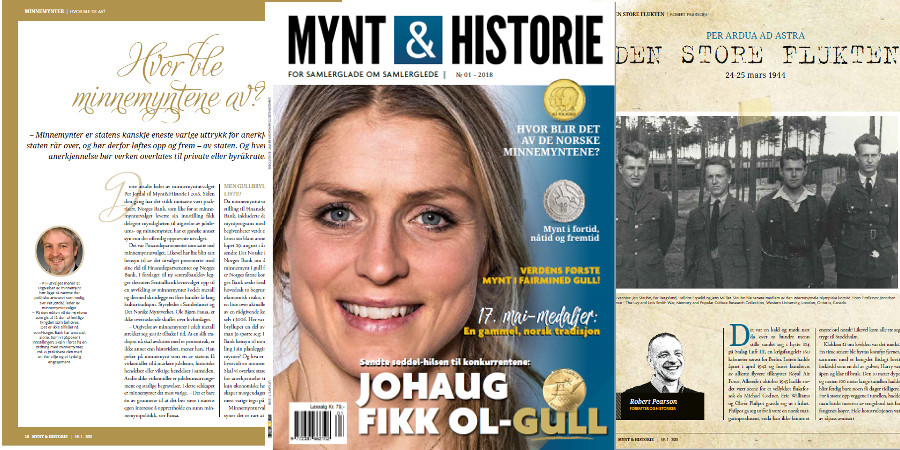 Hva handler Mynt & Historie nummer 1 2018 om?