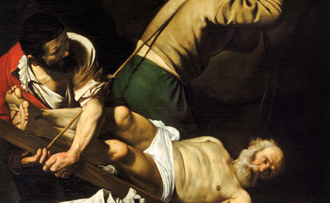 «Peters korsfestelse» av Michelangelo Merisi da Caravaggio (1600)