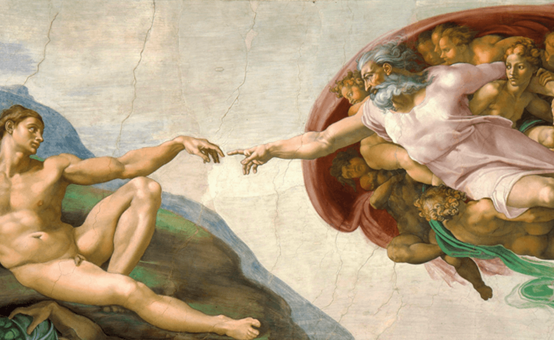 «Adams skapelse» av Michelangelo Buonarotti (1508-1512)
