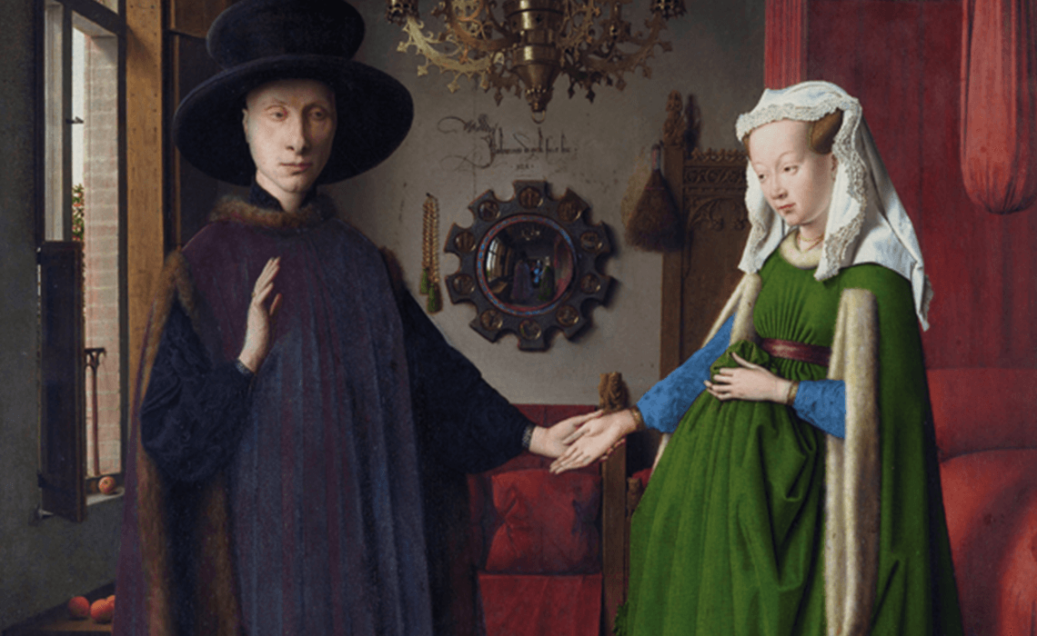 «Arnolfinis bryllup» av Jan van Eyck (1434)