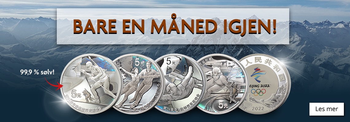 Offisielle OL-mynter i sølv!