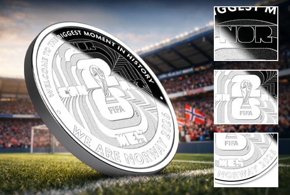 Detaljer fra medaljen