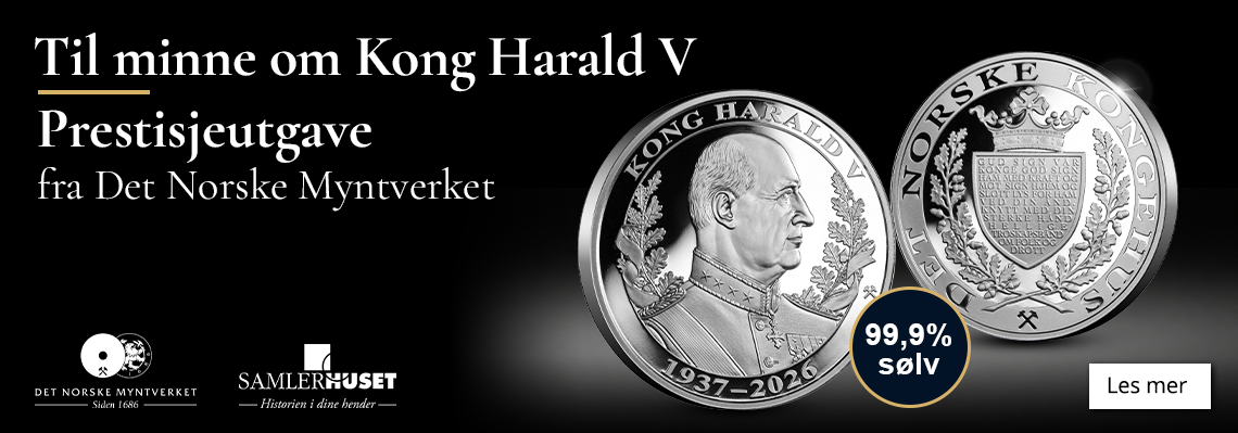 Prestisjeutgave av minnemedaljen som hedrer Kong Harald