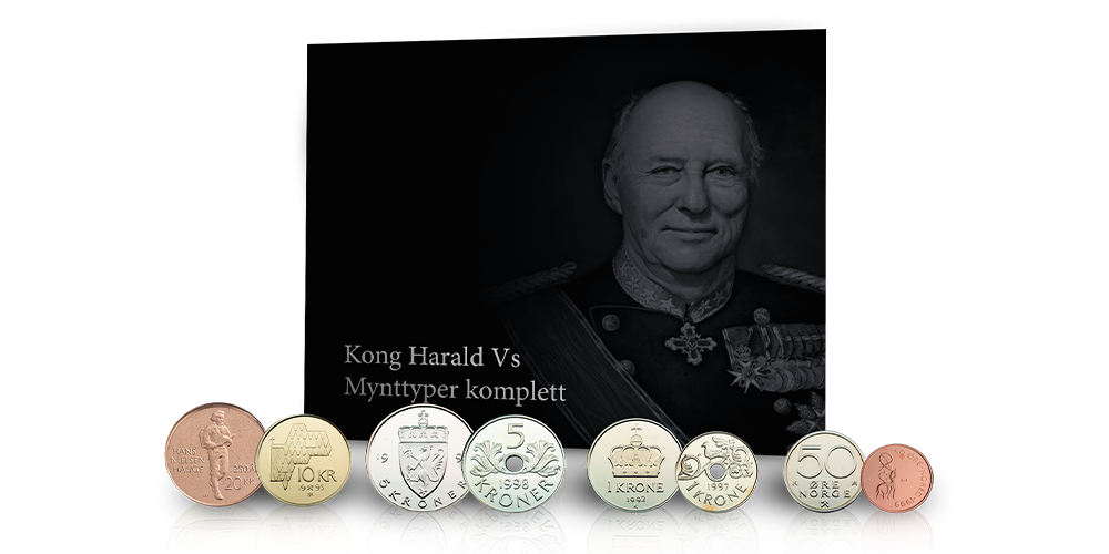 Kong Harald Vs myntrekke – nyvinninger og vakre minner
