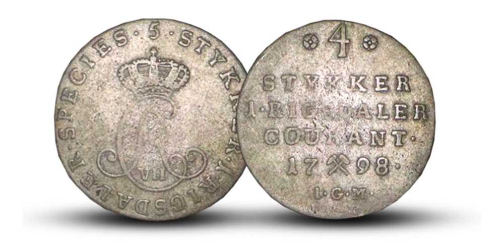 1-5 speciedaler Christian VII 1-5 speciedaler Christian VII