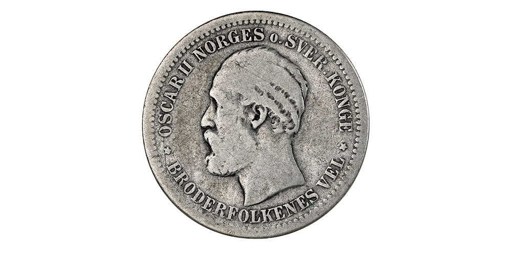 1 krone 1879 advers