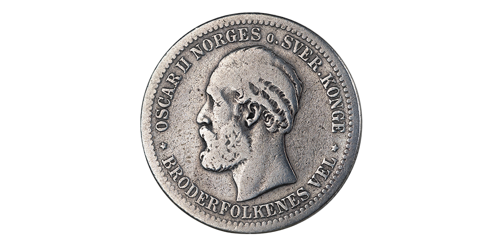 1 krone 1882 advers