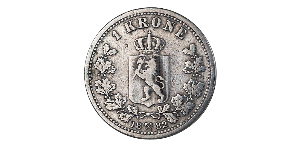 1 krone 1882 revers