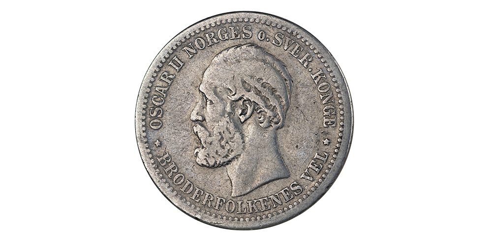 1 krone 1888 advers