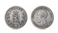 1 krone 1897 advers og revers