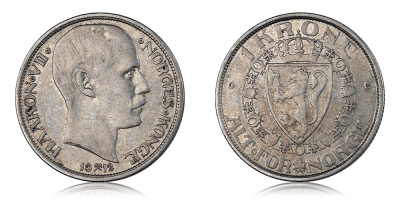 1 krone 1912 - utgitt under Haakon VII