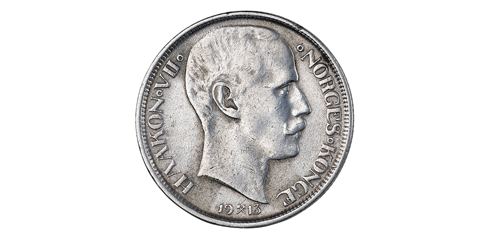 1 krone 1913 advers side