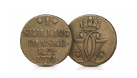 1 skilling 1771 kjent som Brennevinsskillingen