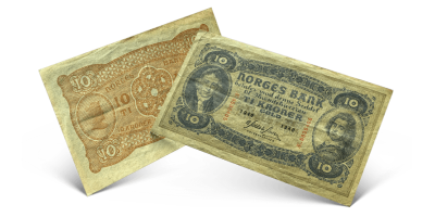 10 kroner okkupasjonsseddel 1940-44