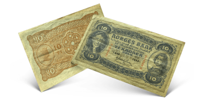 10 kroner 2. Utgave 1901-1944 Godt sirkulert kvalitet