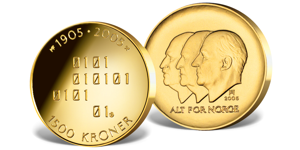 1500 kr Hundreårsmynt 2005 1500 kr Hundreårsmynt 2005