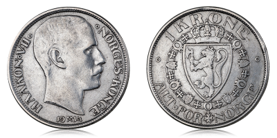 1 krone 1914 - utgitt under Oscar II