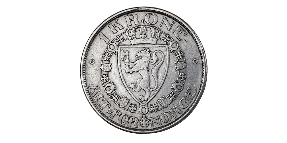 1 krone 1914 revers side