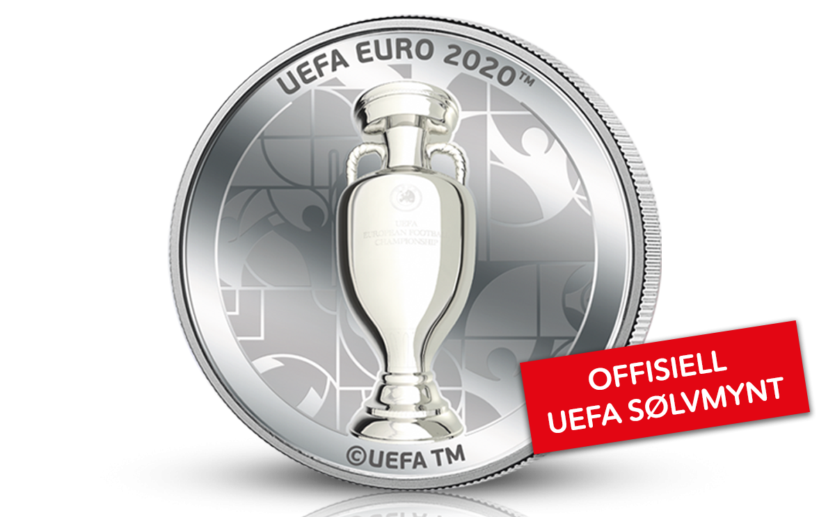 Offisiell UEFA sølvmynt Offisiell UEFA sølvmynt