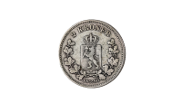 2 kroner 1890 revers
