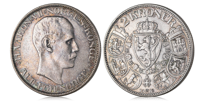 2 kroner 1912 - utgitt under Haakon VII