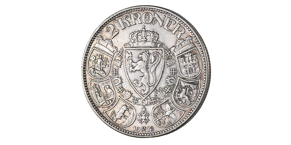 2 kroner 1912 revers