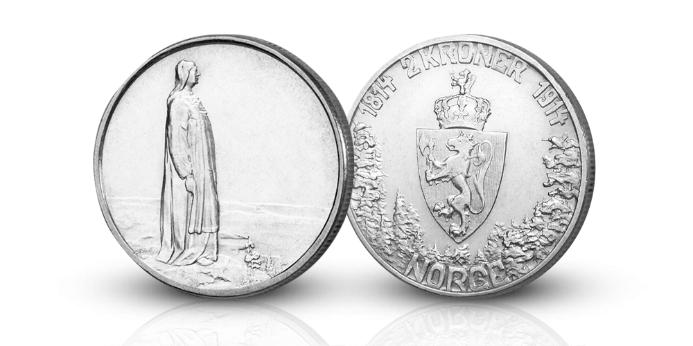  2 kroner 1914 Mor Norge