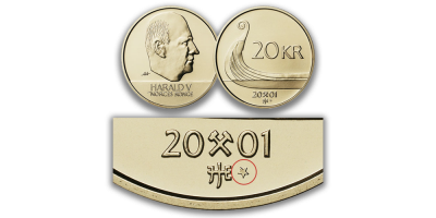 20-kroner 2001 - Ettertraktet stjernemerke