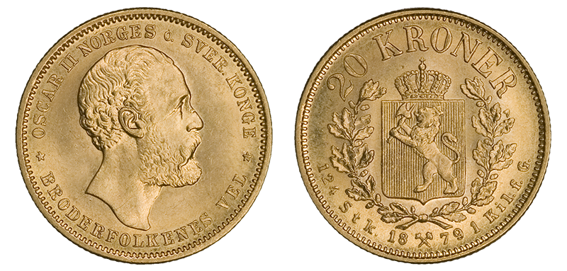 Oscar_II__20_Kroner_1879 Oscar_II__20_Kroner_1879
