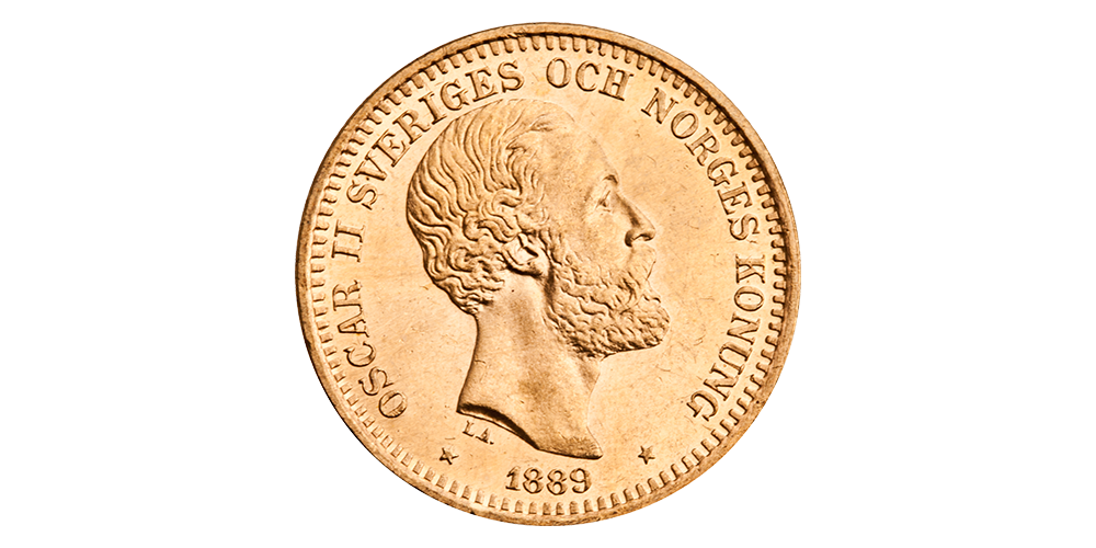 Klenodium i gull fra Kong Oscar II