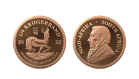 Eksklusiv utgave av Krugerrand 2022 i 1/4 unse 22 karat gull