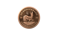 Eksklusiv utgave av Krugerrand 2022 i 1/4 unse 22 karat gull revers side