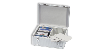 Samlekoffert i aluminium-look-str XL 