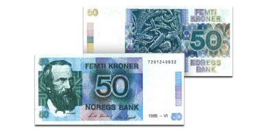 50 kroner 6. Utgave 1984-1995 Usirkulert kvalitet