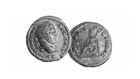Sølvmynt fra Caracalla