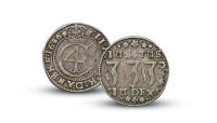 2 Mark fra Christian IV kjent som Hebreer marken utgitt i perioden 1644-1647