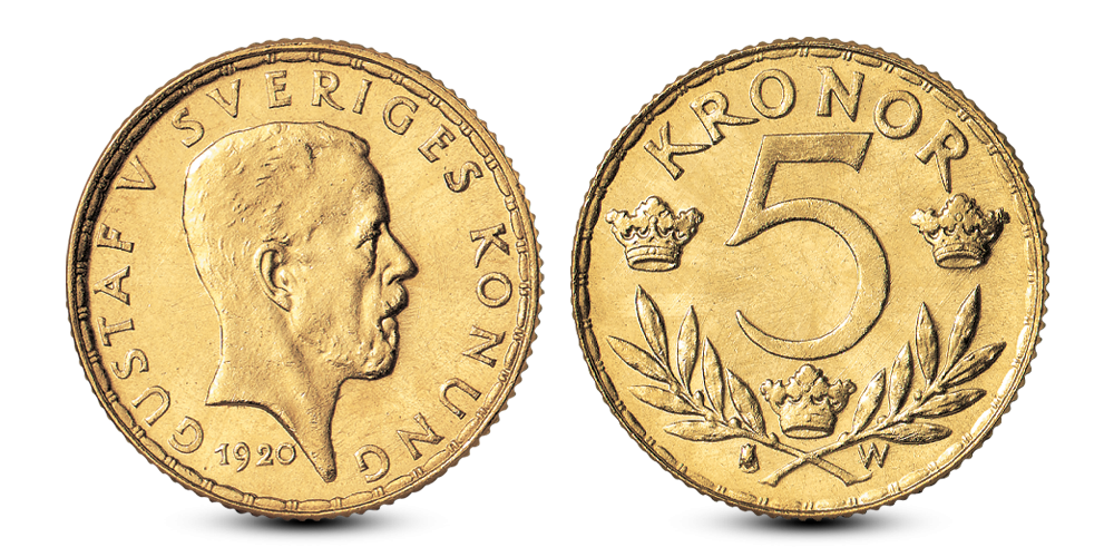 Skandinavias siste 5-krone i gull