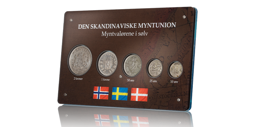 Den skandinaviske myntunion komplett valørsett