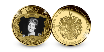 Diana Princess of Wales - gullbelagt mynt 
