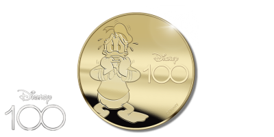 Offisiell Disney gullmynt - Markerer 100 årsjubileet 