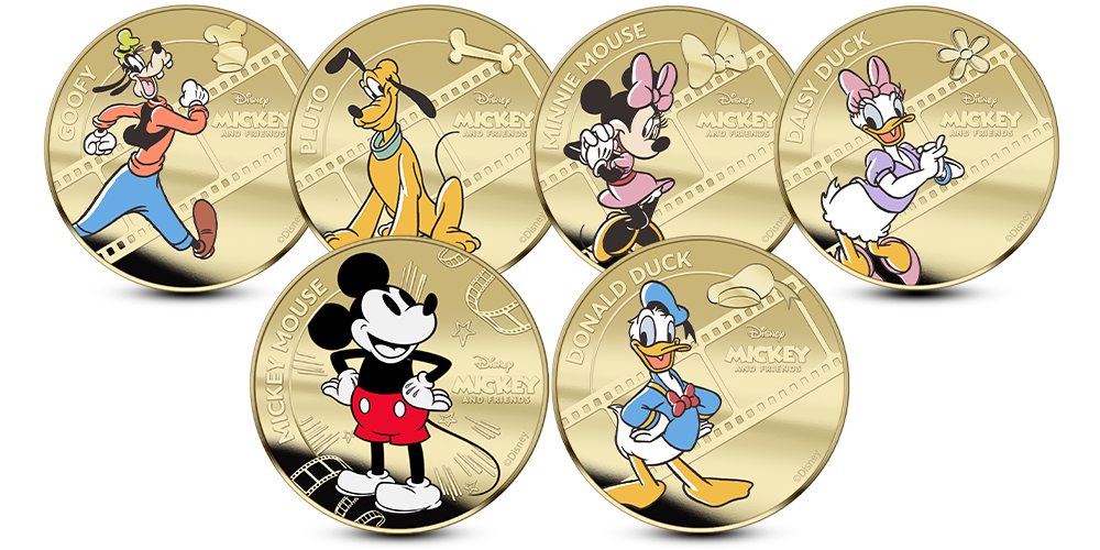 Hele Disney-samlingen med seks mynter