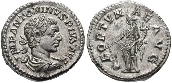 Elagabalus Denarius mynt