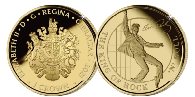 Elvis Presley gullmynt 24 karat 1/10oz 