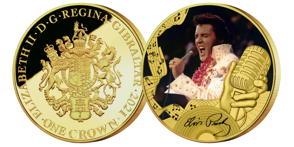 Offisielle minnemynter hedrer Elvis
