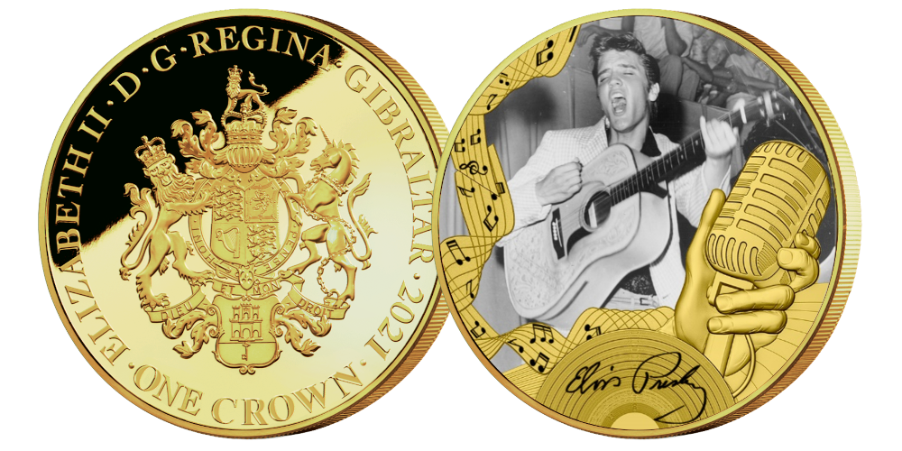 Offisielle minnemynter hedrer Elvis