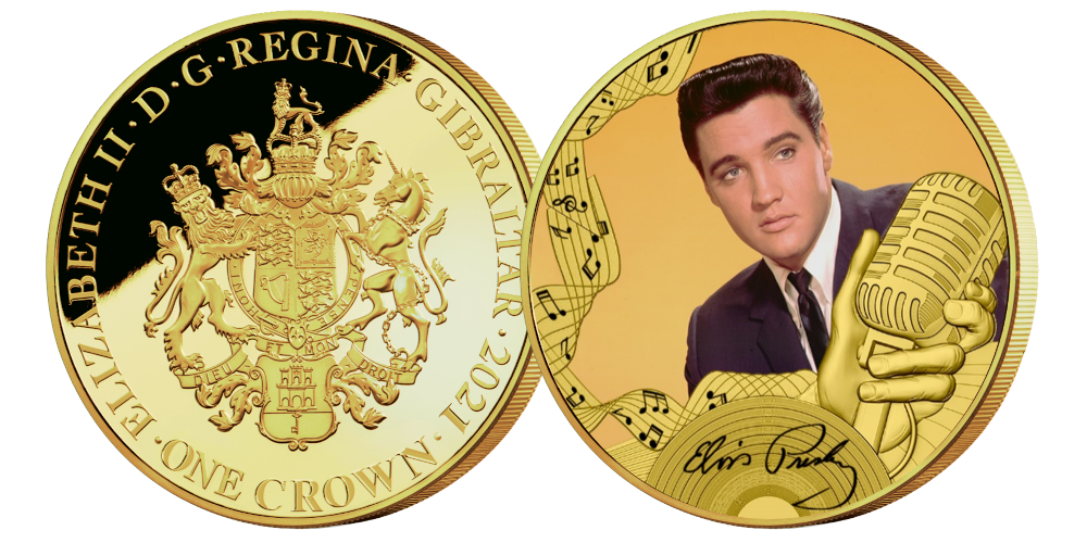 Offisielle minnemynter hedrer Elvis
