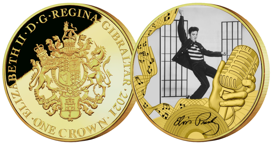 Offisielle minnemynter hedrer Elvis