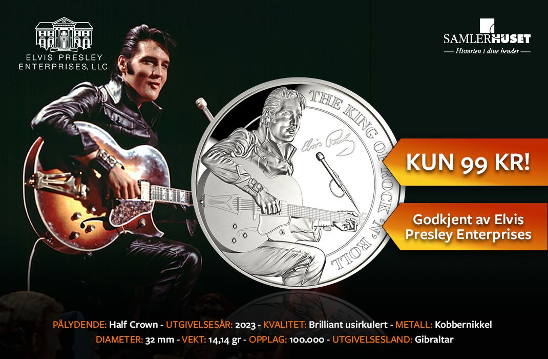 Offisiell Elvis Presley minnemynt kan bli din!