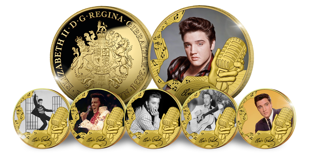 6 myntsettet til Elvis