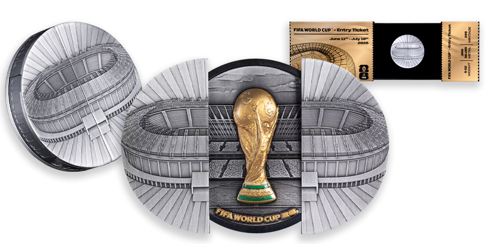 Den offisielle FIFA 26&trade;Sliding Door-mynten